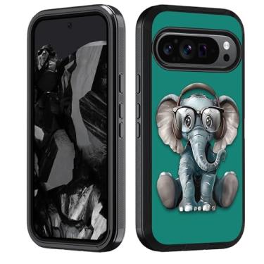 Imagem de FVAENDHIO Projetada para Googe Pixel 9 Pro XL, capa protetora de corpo inteiro resistente à prova de choque híbrida 3 em 1 de grau militar para Googe Pixel 9 Pro XL (2024), fones de ouvido música