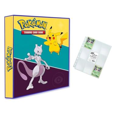 Imagem de Álbum Pokémon Pasta Fichário para Cards - Mega Mewtwo Pikachu + 10 folhas YES