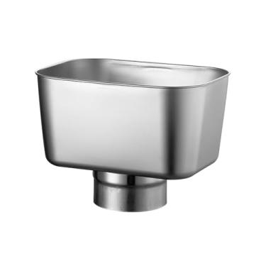 Imagem de IEUDNS Adaptador de calha para cano de descida, coletor de água de telhado, coletor de água da chuva, conector prático para calha de água da chuva para, Diâmetro Do Tubo 89 Mm