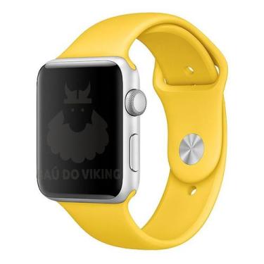 Imagem de Pulseira Sport Compatível Apple Watch - Baú do Viking, Amarelo, 38-40m