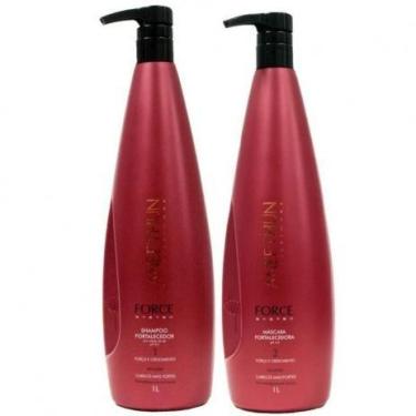 Imagem de Kit Force System Shampoo 1 Litro + Mascara 1 Litro - Aneethun