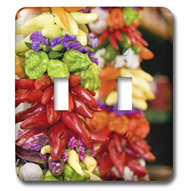 Imagem de 3dRose lsp_95102_2 Washington Seattle Pike Place Market Peppers, interruptor duplo multicolorido