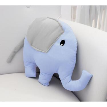 Imagem de Almofada Decorativa  Elefante - Laura Baby, Azul