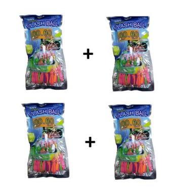 Imagem de Kit 4 pacotes de Splash Ball Bexigas Balão p/ Encher De Água - Company