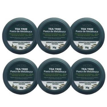 Imagem de Kit 6 Pasta De Melaleuca Tea Tree Antisséptico 30G - Vedis