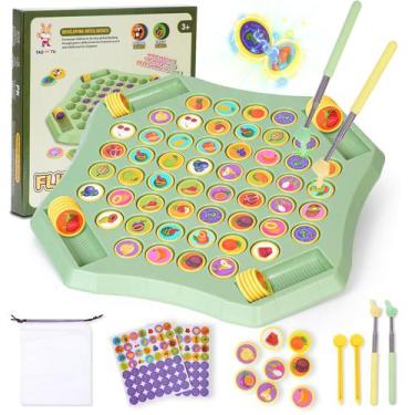 Imagem de Jogo de xadrez com memória Gencokok 54PCS Fruit Flip Chess para crianç