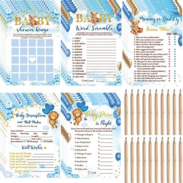 Imagem de Jogos de chá de bebê Gersoniel Bear 125 unidades para meninos e menina