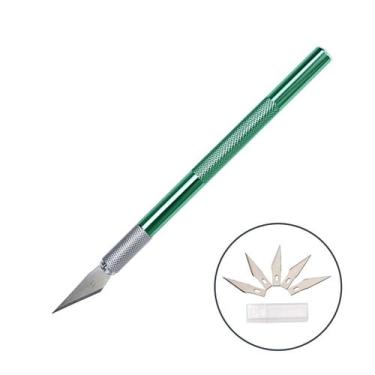 Imagem de Estilete De Precisão Bisturi Artesanato Modelismo 6 Lâminas - PIATC, V