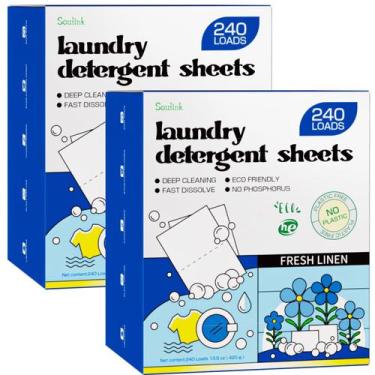 Imagem de Lençóis de detergente para roupa Soulink 480 Loads (pacote com 2)