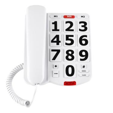 Imagem de Telefone fixo Sacumea: botão grande para idosos