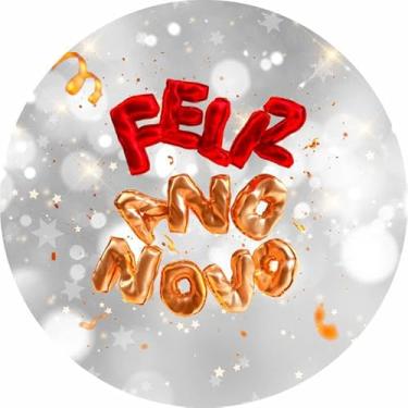 Imagem de Painel Festa Redondo C/Elástico 1,50m Ano Novo (ANV050)