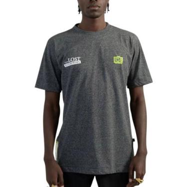 Imagem de Camiseta Especial Lost Mouline Preta, M, Preto