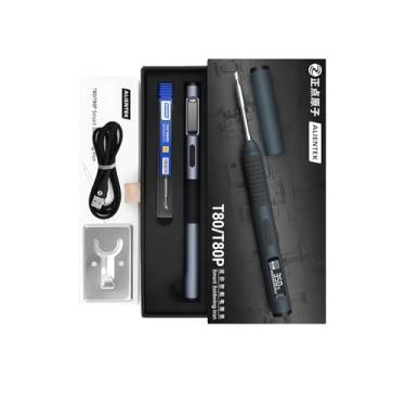 Imagem de FeelTech Ferro de solda elétrico T80/T80P temperatura ajustável 100 W aquecimento rápido portátil estação de soldagem digital inteligente C210 C245(T80)