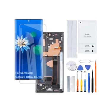 Imagem de Kit de montagem de tela LCD para Samsung Galaxy Note20 Ultra 4G/5G TFT N986B N986B/DS N986U (preto com moldura, sem impressão digital, tela não curva)