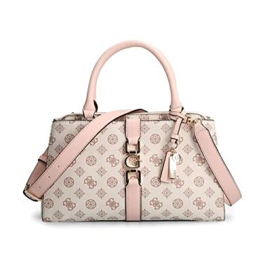 Imagem de Guess Bolsa tiracolo feminina GUESS Briana Girlfriend m dia - logotipo creme, Logotipo creme