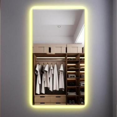 Imagem de Espelho Retangular Lapidado Led 70x50 Indireto Decorativo - Group Roya