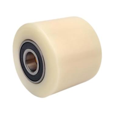 Imagem de MERIGLARE Conjunto de roda de pneu de tração 6204 Instalação de rolamento Roda de nylon Substitui Reparo Conjunto de roda de empilhadeira para empilhadeira, L