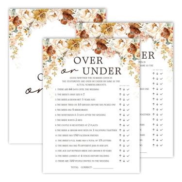 Imagem de Jogos de chá de panela, jogos de festa de casamento floral de outono, mais ou menos - Jogos de despedida de solteira, ideias de jogos de festa de noivado, lembrancinhas de suprimentos de decoração de