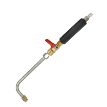 Imagem de Baoblaze Adaptador de mangueira de extensão para lavadora de alta pressão de 1/4 de polegada, conexão rápida, acessório de fixação eficiente e fácil de usar, Curvatura de 90 Graus