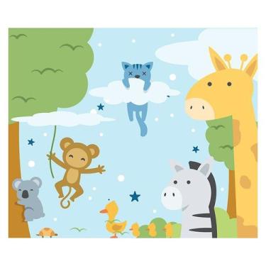 Imagem de Papel de Parede Adesivo Infantil Safari Floresta Bebe Quarto - 561pcm 