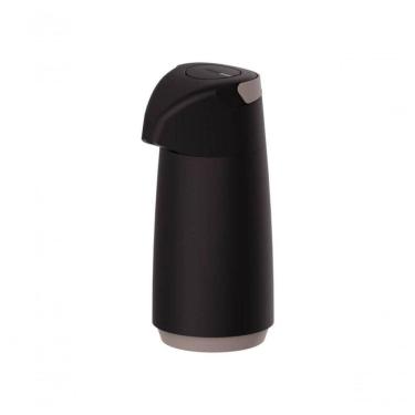 Imagem de Garrafa Térmica Tramontina Exata Preta Ampola De Vidro 1 Litro