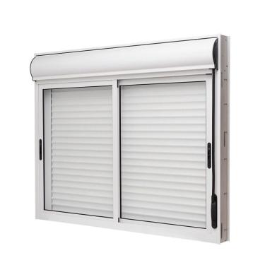 Imagem de Janela de Alumínio Veneziana 120x120cm 2 Folhas com Persiana Integrada Brize Ramassol