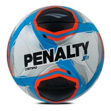 Imagem de Bola de Futebol Penalty Campo S11 R2 XXV Branco e Azul