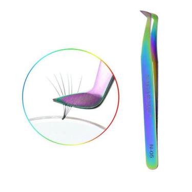 Imagem de Pinça para Alongamento de Cílios Curva Volume Russo Nagaraku N-05 - Do