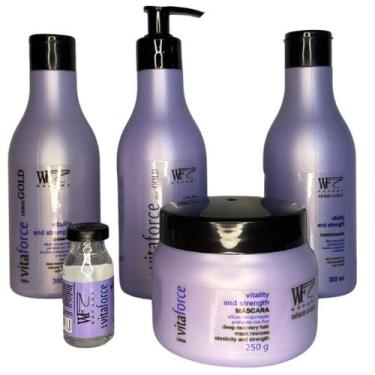 Imagem de Kit 5 peças para Cabelos com Queda, Fragilizado, Quebradiço e Danifica