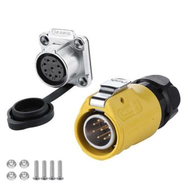 Imagem de Conector impermeável CNLINKO LP-20 IP68 9 pinos M20
