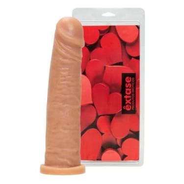 Imagem de Prótese Realística Maciça 20 X 4,5Cm Dildo Pênis Realista Atóxico Conforto e Autoconhecimento MAN14 (NATURAL)
