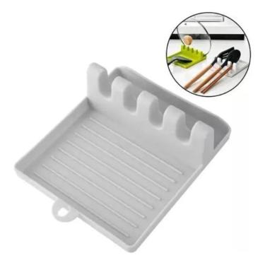 Imagem de 2X Suporte Descanso 4 Apoio Talher E Tampa Bancada Pia Cozin