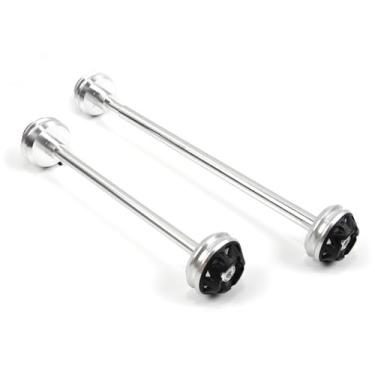 Imagem de Arashi Protetores de roda deslizantes de eixo dianteiro e traseiro para Ducati 696 2009-2015, peças de acessórios de motocicleta prata