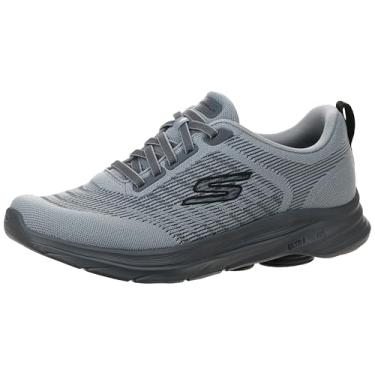 Imagem de Skechers Go Walk 8 Day Tênis masculino, Cinza/amarelo, 48