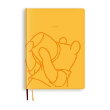 Imagem de Caderno Daigo 2026 Disney Weekly Left B6 Ursinho Pooh amarelo E6209 começa em dezembro de 2025