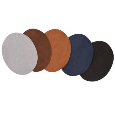 Imagem de Fayelume 10 peças de adesivos de ferro, 12,8 × 9,6 cm, remendos de cotovelo, reparo de remendo de couro, para suéteres, roupas, jaquetas, roupas, calças infantis