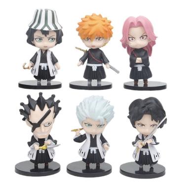 Imagem de Coleção de brinquedos de figuras de anime, 6 peças Bleachs Kurosaki Ichigo