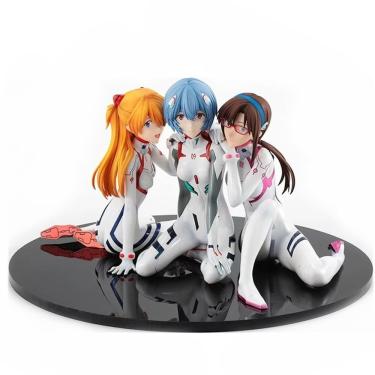 Imagem de Coleção de brinquedos de figuras de anime modelo Ayanami Rei 8cm