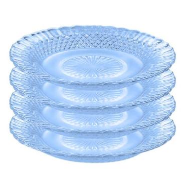 Imagem de Jogo de Pratos Fundos de Vidro Wheaton Linha Verde Barroco - Wheaton B