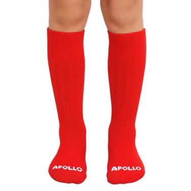 Imagem de Meião de Futebol Infantil Apollo, 22 a 27, Vermelho
