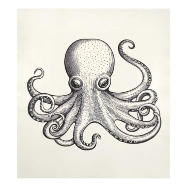 Imagem de Decoração de capa de porta frontal para máquina de lavar louça magnética de polvo vintage, capas de lava-louças de cozinha 58 cm L x 66 cm A