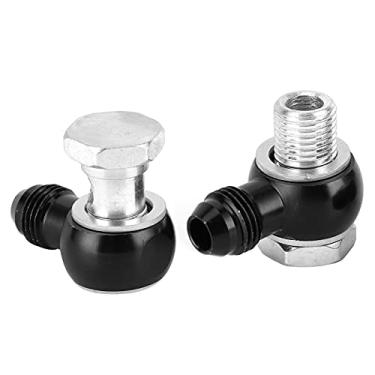 Imagem de Acouto 6AN X 1/4NPSM 90 Graus Banjo Fittings Cooler 4L80E - Conector do Resfriador de óleo Com Construção Em Ferro de (B)