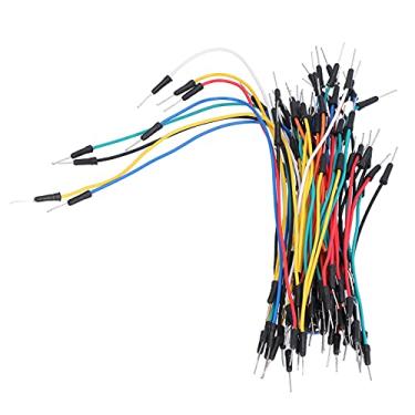 Imagem de Hyuduo Fios Jumper de Placa de Ensaio de 65 Unidades, Linha de Teste de Conexão de Aço Carbono Multicolorido de Comprimento Variado Com Núcleo de Fio de Latão, para Componentes