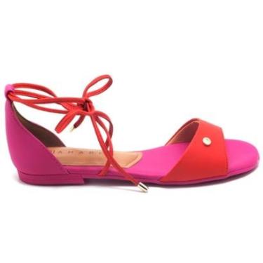 Imagem de Sandália Ramarim Rasteira Amarração Feminina 2224204-Feminino