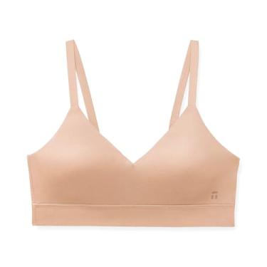 Imagem de Tommy John Sutiã feminino, triângulo, tecido segunda pele, sem aro com alças ajustáveis e almofadas removíveis (D-DD), Açúcar de, X-Small