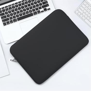 Imagem de Bolsa para laptop forro tablet capa protetora espuma imitando mergulho de computador macia fina leve ventilada almofada interna zíper alto