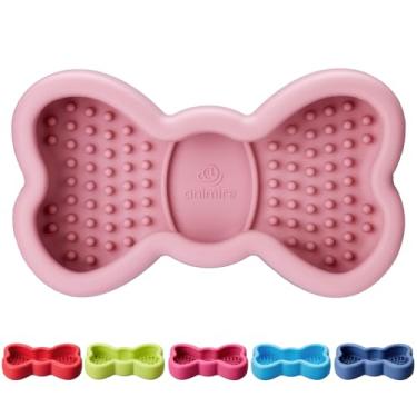 Imagem de Tapete de lambida para cães, Animire Tigelas antiderramamento para alívio da ansiedade, almofada de silicone para lambida com ventosas, brinquedo congelável para enriquecimento de cães para tédio e