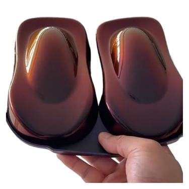 Imagem de FEWPD Pigmento Camaleão Preto Vermelho Super Shifting em pó/Pigmento de pintura de carro com mudança de cor (1g)