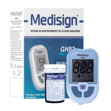 Imagem de Glicosímetro Medisign Gh83 Medir Glicose + 150 Fita Glicemia