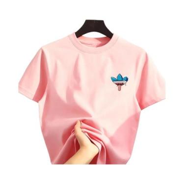 Imagem de Camiseta Unissex De Algodão Puro Com Estampa De Desenho Animado Estilo